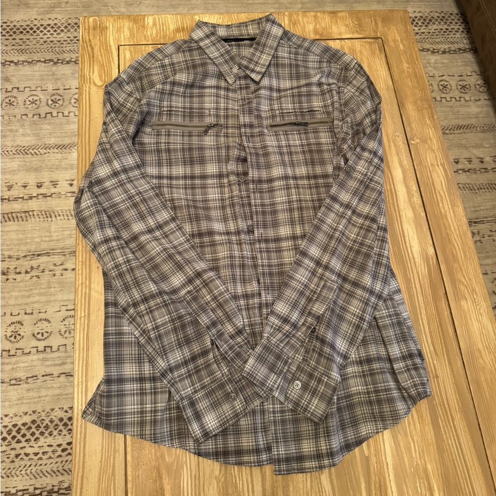 John Varvatos Slim Fit Zipper Pocket Button-Up